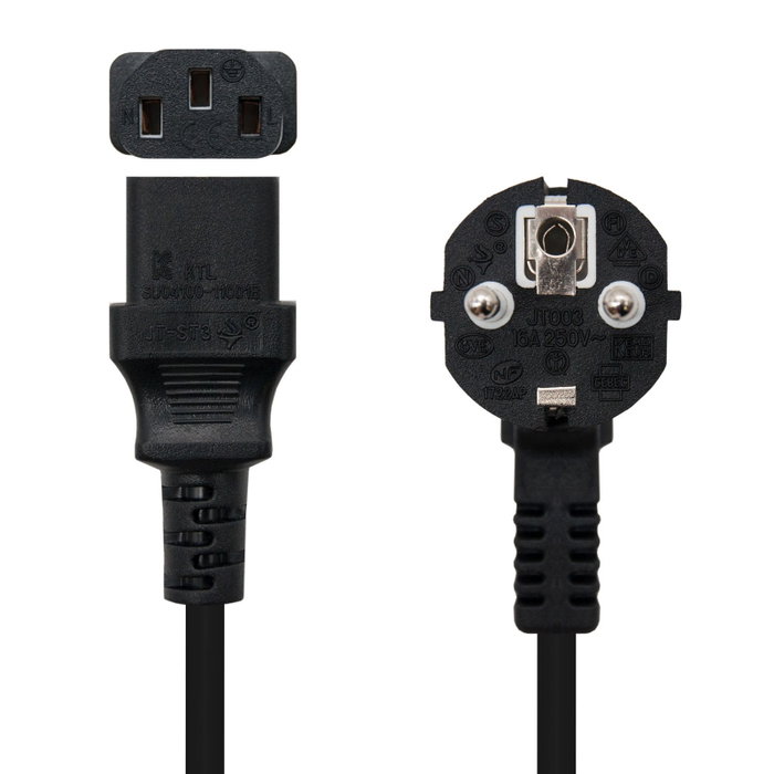 Nanocable Cable de Alimentación CPU CEE7/7 a C13 de 10m Negro